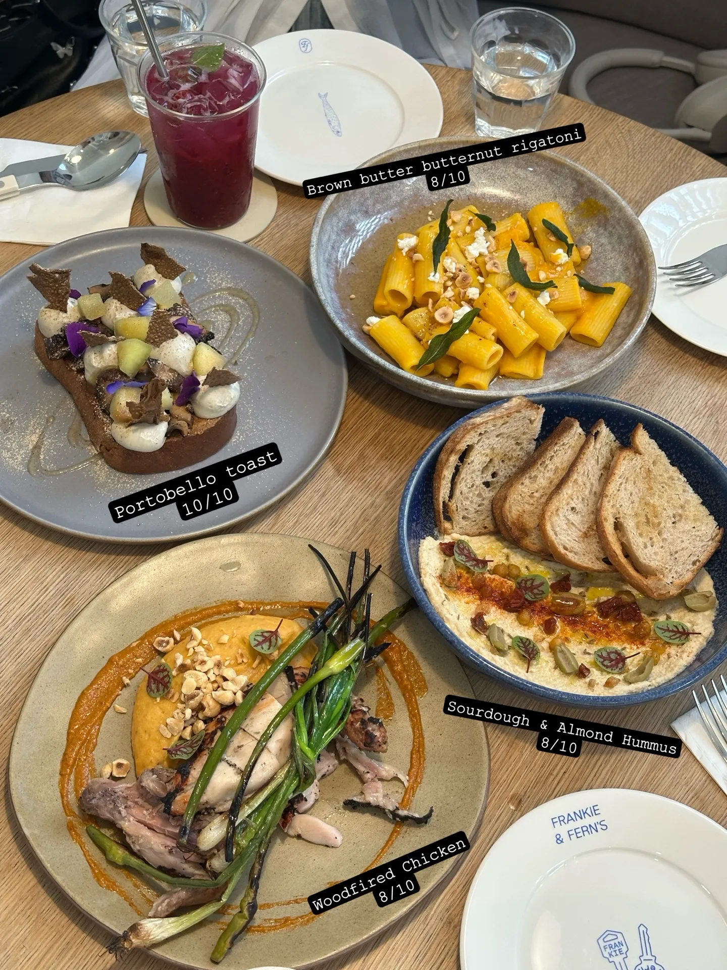 Frankie & Fern’s brunch: ☀️😋🥹🤤💖💗❤️‍🔥