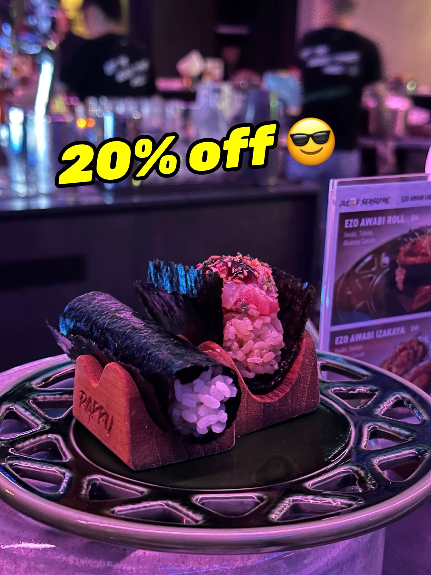 🇯🇵 20% treat for 🍣 craving 😋