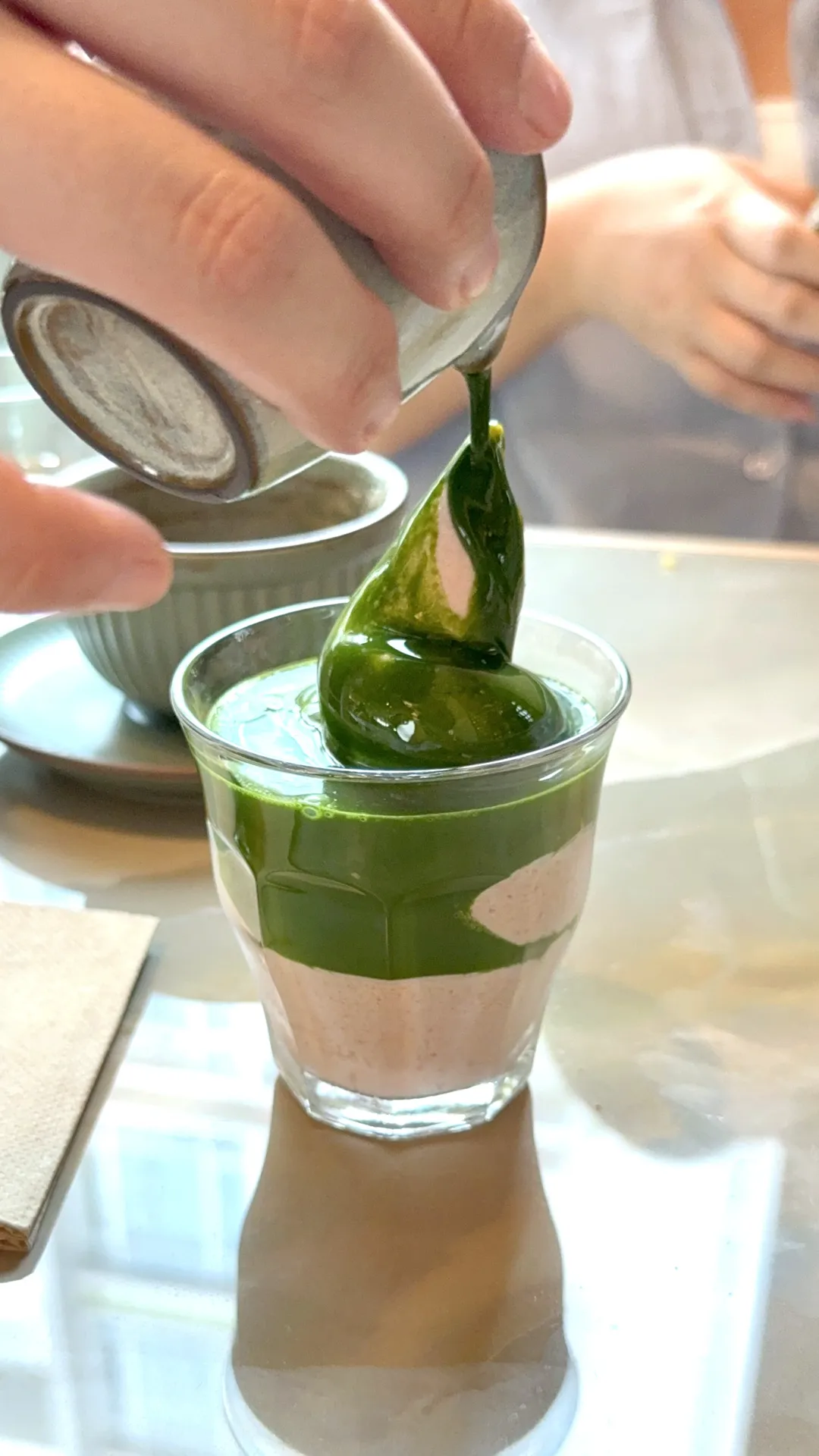 Matcha Strawberry Affogato 🍵🍓