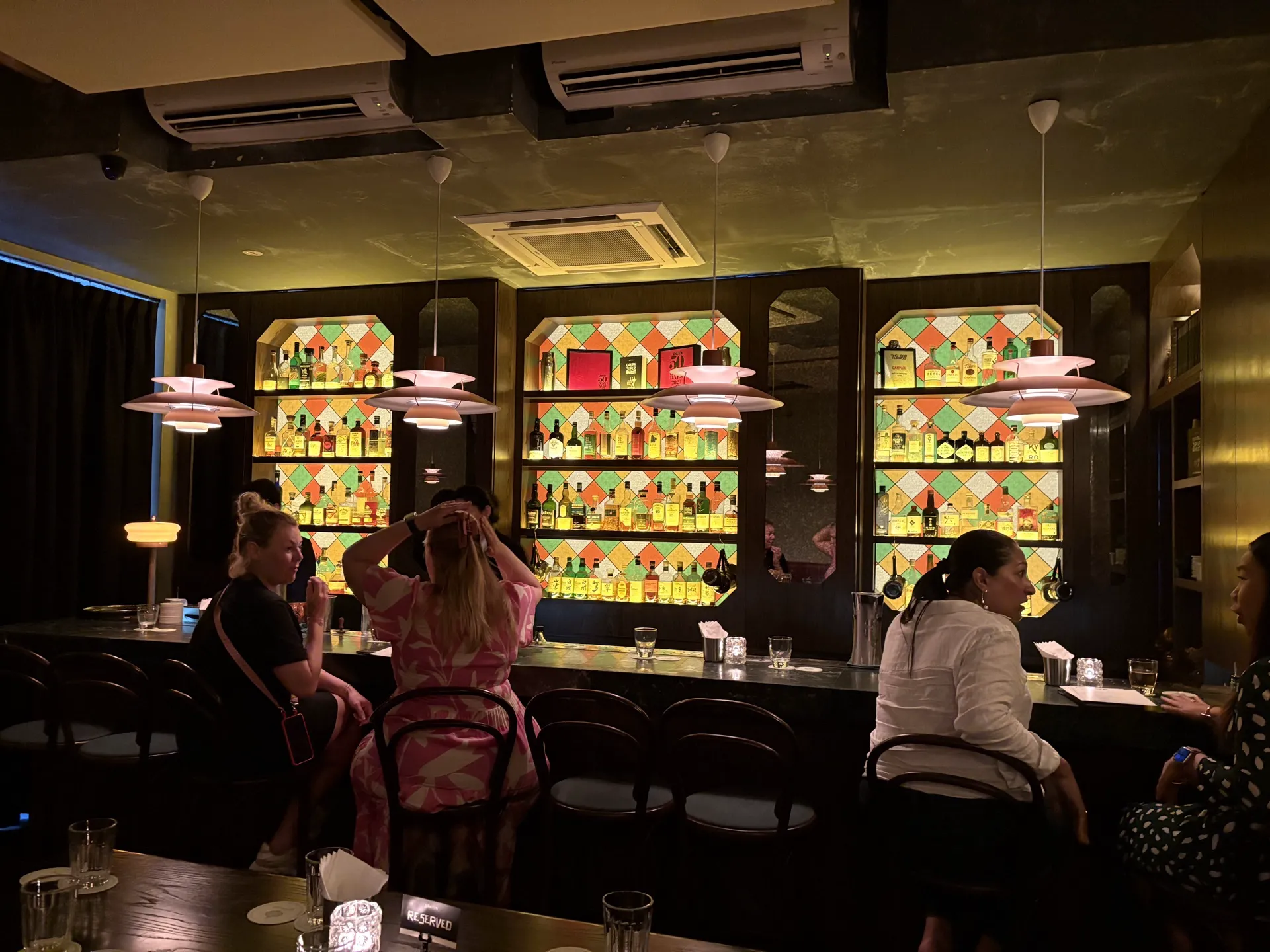 Cocktails, oysters, and that glow